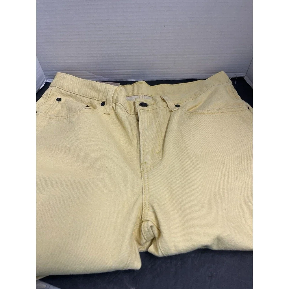 Yellow Levi’s Jeans New With Tag Middy Straight Leg 30x30 Women’s Denim 2022